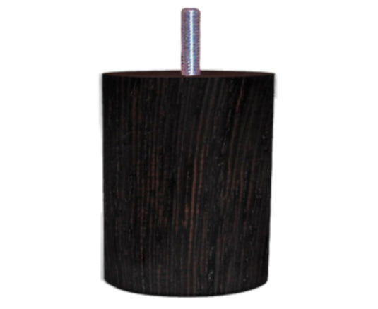 pied lit 9 cm bois diamètre 70 mm wengue