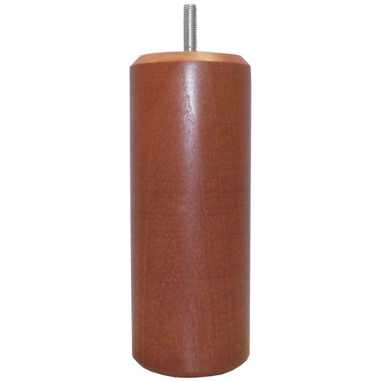 pied de lit cylindre bois merisier clair la boutique des proprios