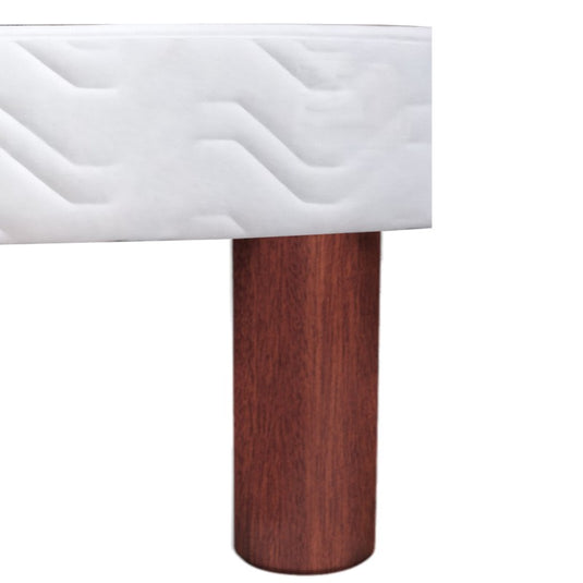 Pied Lit Cylindre Bois hauteur 20 cm acajou