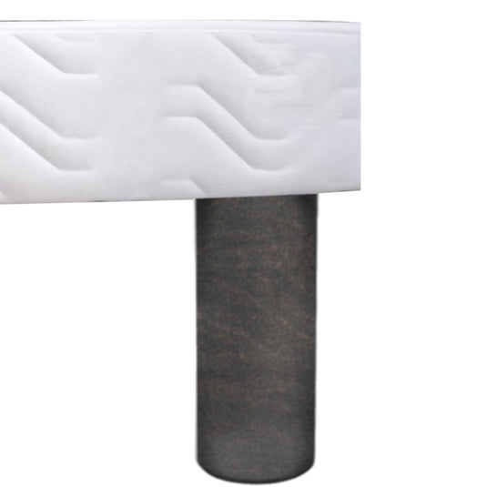 Pied Lit Cylindre Bois hauteur 20 cm chene grise