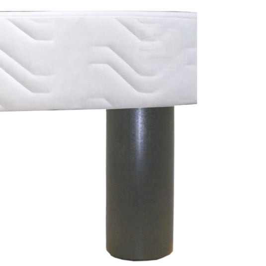 Pied Lit Cylindre Bois hauteur 20 cm gris anthracite