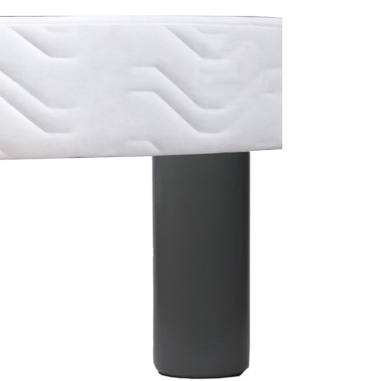 Pied Lit Cylindre Bois hauteur 20 cm gris souris