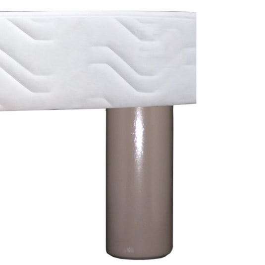 Pied Lit Cylindre Bois hauteur 20 cm taupe