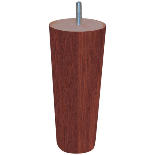 Pied Conique 17 cm bois acajou