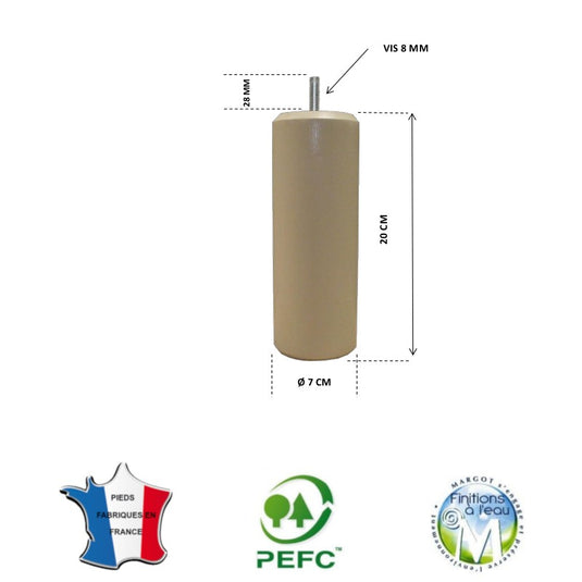 Pied pour lit ivoire hauteur 20 cm La Boutique Des Proprios