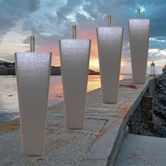 Pied de lit carré conique 15 cm et 20 cm