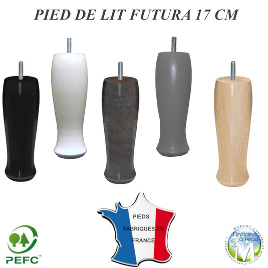 Pied de literie/sommier Futura cylindre - Robuste et élégant pour un sommeil confortable | La Boutique des Proprios