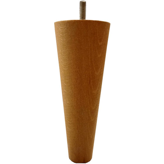 Pied de lit en bois massif conique