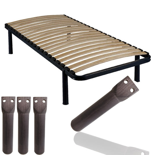 Pied cadre à lattes fixation latérale 22 cm