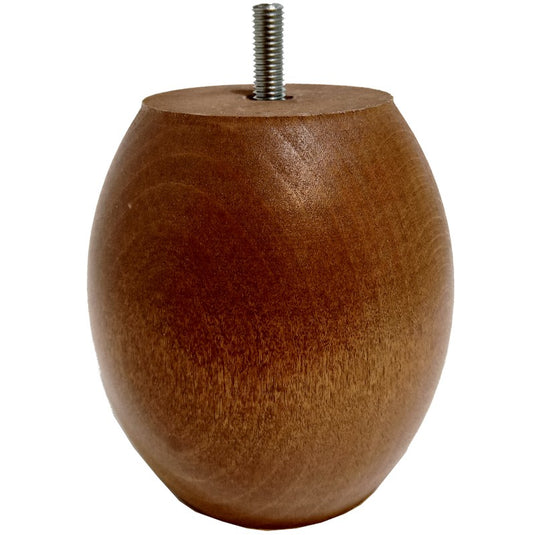 pieds de lit rond en bois de hêtre naturel coloris merisier clair