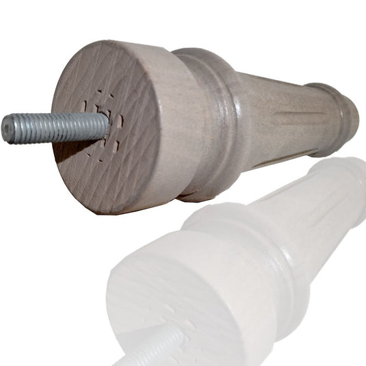 pied de lit en bois finition cendre