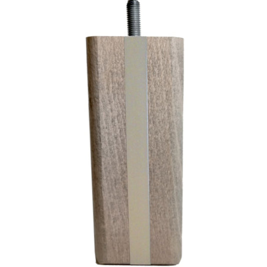 pieds de lit bois filetage 8 mm couleur bois cendre