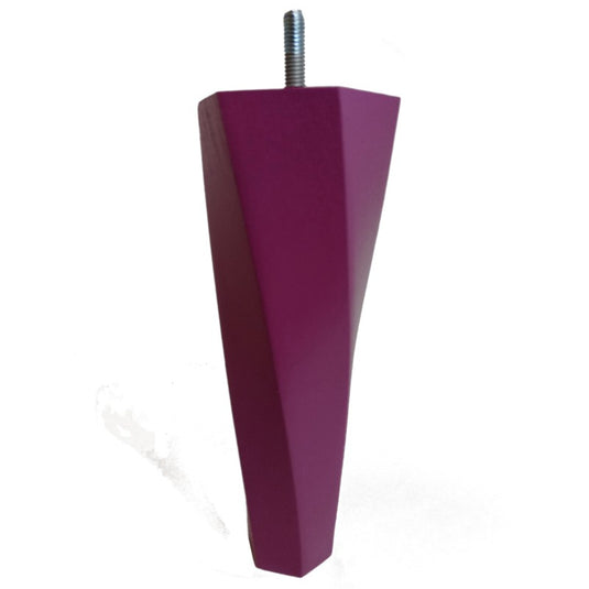 PIED DE LIT BOIS VERNIS PRUNE