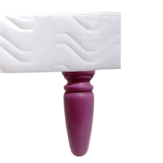 PIED DU LIT VERNIS LAQUÉ PRUNE