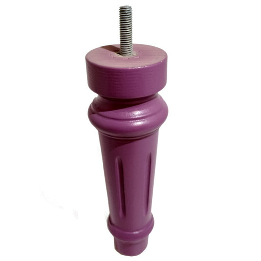 pied bois laqué prune pour sommier