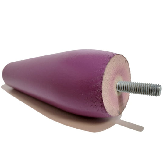 pied de lit hêtre massif laqué prune La boutique des proprios