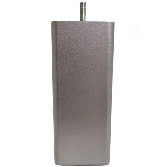 Pied de lit 20 cm laqué gris métal