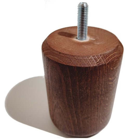 Pied en bois cylindrique pour Mobilier