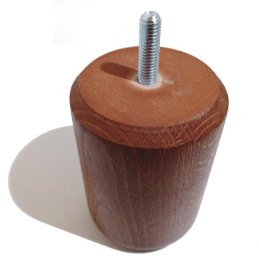 Pied en bois cylindrique pour Mobilier