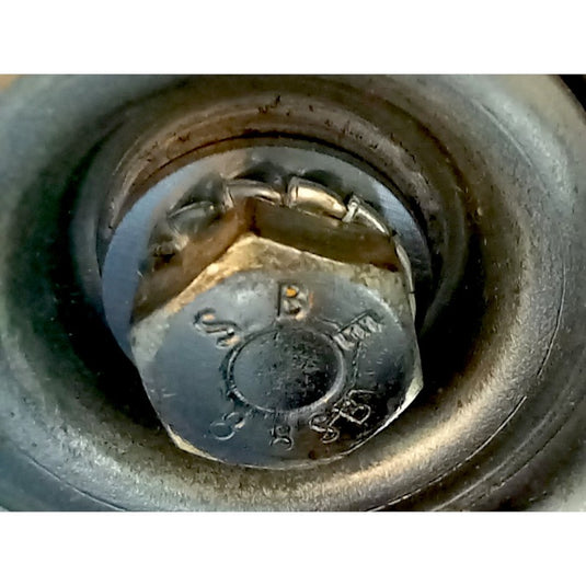 Pied de lit roulettes freins Inox 20 cm