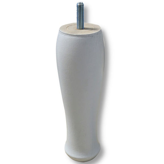 Pied de lit Futura en bois de haute qualité, modèle blanc de 17 cm de hauteur - La Boutique des Proprios