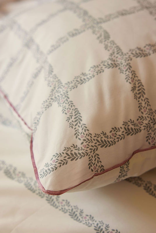 Taie d'oreiller percale Jardin secret - Essix