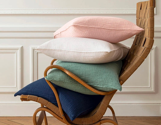 Taie d'oreiller gaze de coton - ANNE DE SOLENE