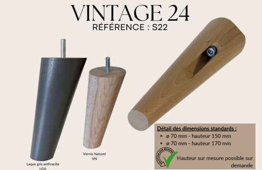 Pied de lit VINTAGE
