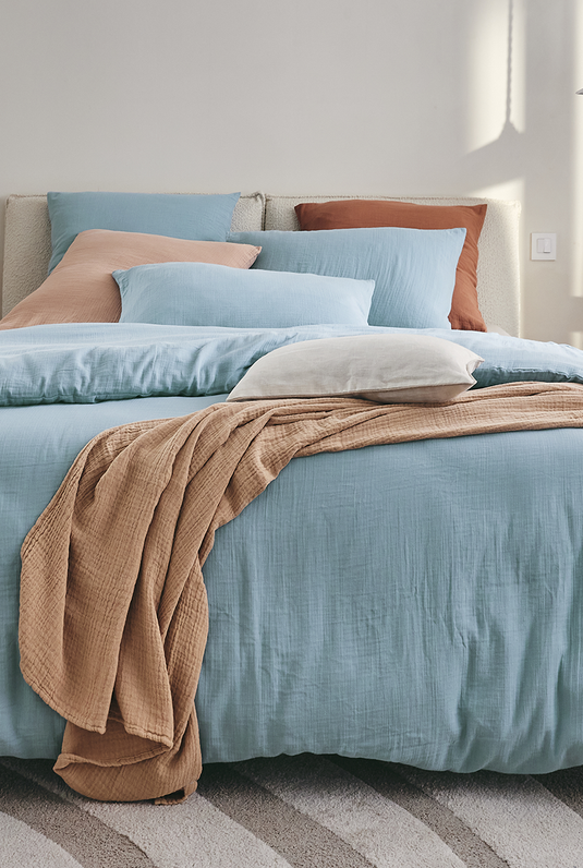 Housse de couette gaze de coton Tendresse - Essix