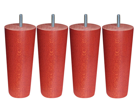 Jeu de 4 pieds de lit coloris merisier La Boutique Des Proprios