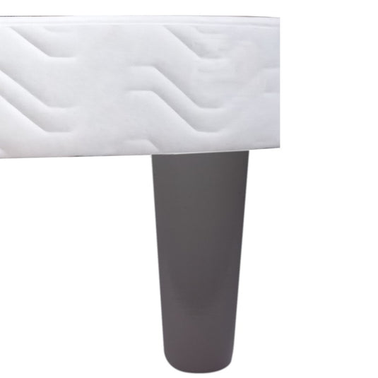 Sommier avec pied conique taupe