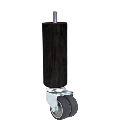 Pied literie avec roulette non freinée wengué La Boutique Des Proprios