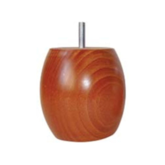 Pied de sommier rond hauteur 7cm coloris merisier La Boutique des Proprios
