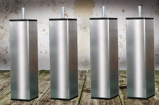 Jeu de 4 pieds de lit inox La Boutique Des Proprios