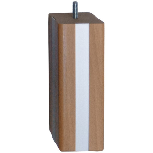 Lot de quatre pied de lit carré bois