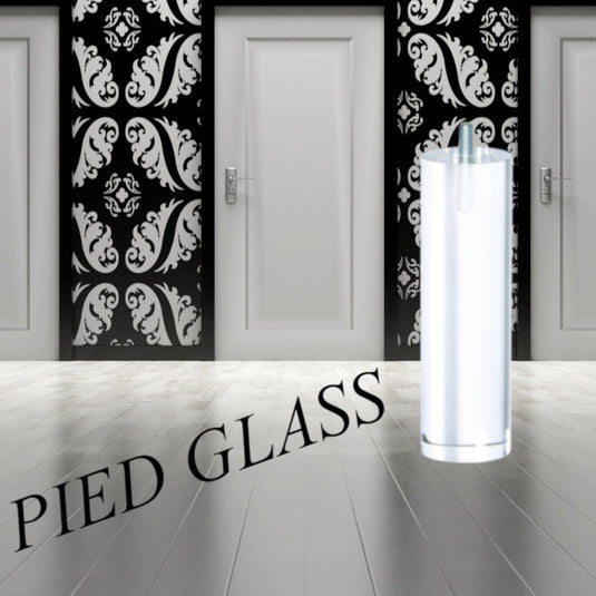 Pied de lit design forme cylindrique transparent pour lit