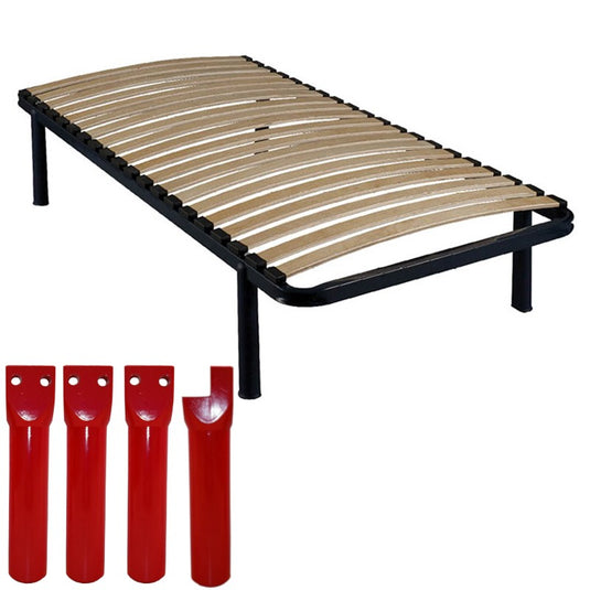 Pied cadre à lattes fixation latérale 22 cm