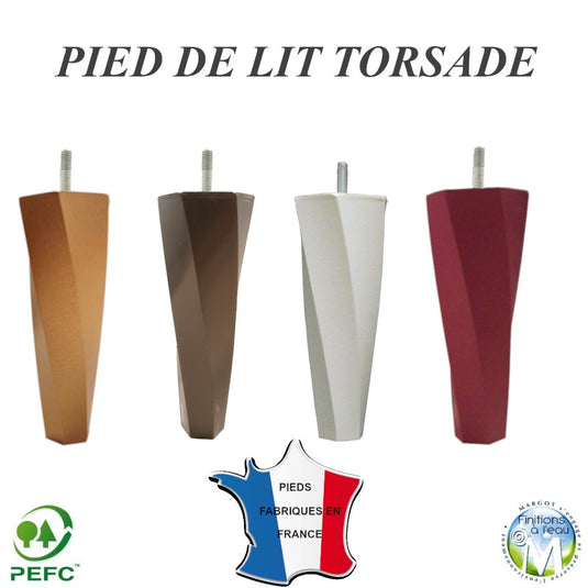 PIED DE LIT TORSADE