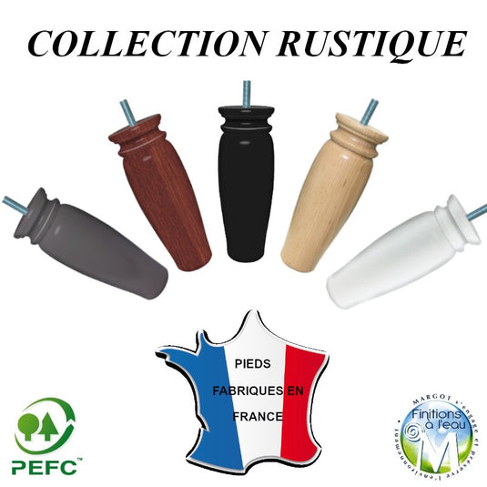 Pied de lit Hauteur 20 cm Rustique