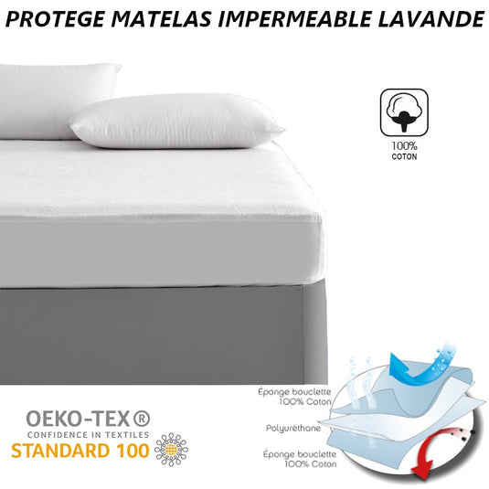 PROTEGE MATELAS IMPERMEABLE LAVANDE - Mash