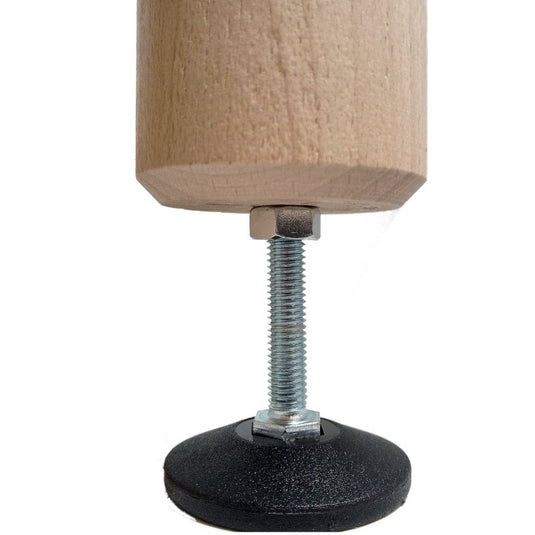 Filetage pas-de-vis 8 mm de pied de lit cylindre