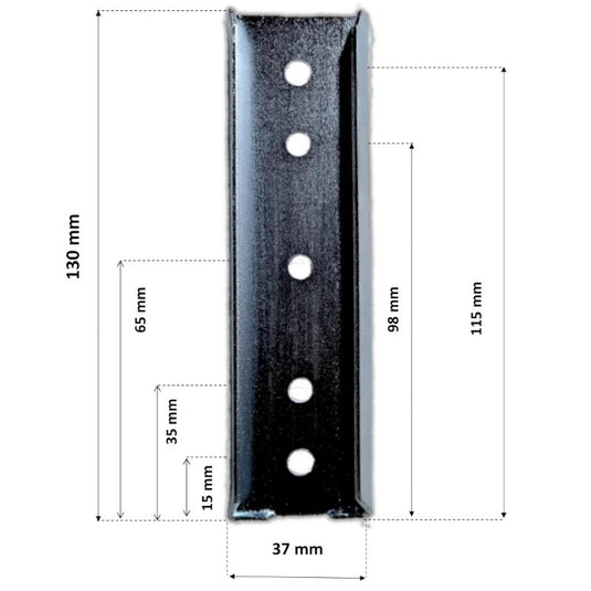 Glissière d'adaptation pour tête de lit par jeu de 2