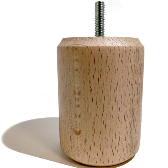 Pied en bois cylindrique pour Mobilier