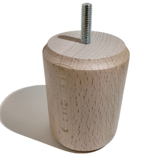 Pied en bois cylindrique pour Mobilier