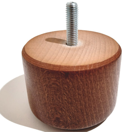 Pied en bois cylindrique pour Mobilier