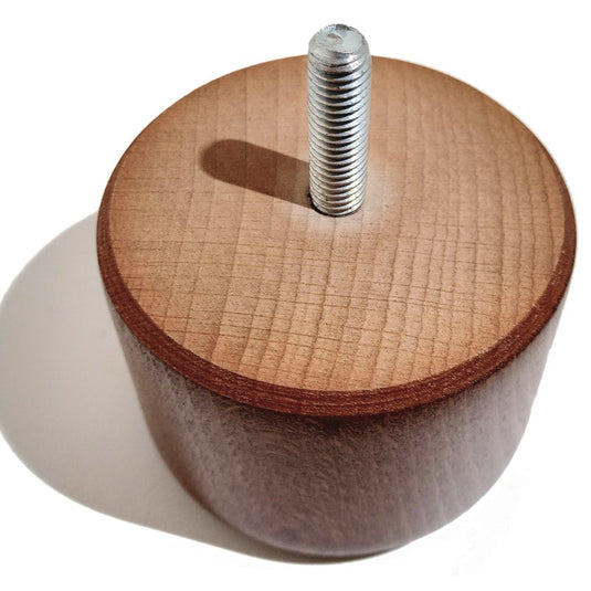 Pied en bois cylindrique pour Mobilier