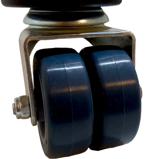 Roulettes sur pieds inox brossé - La Boutique des Proprios