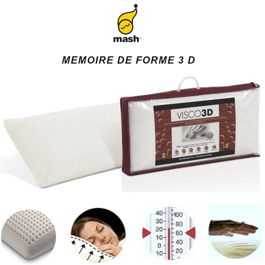 Oreiller Mash mémoire de forme - Visco