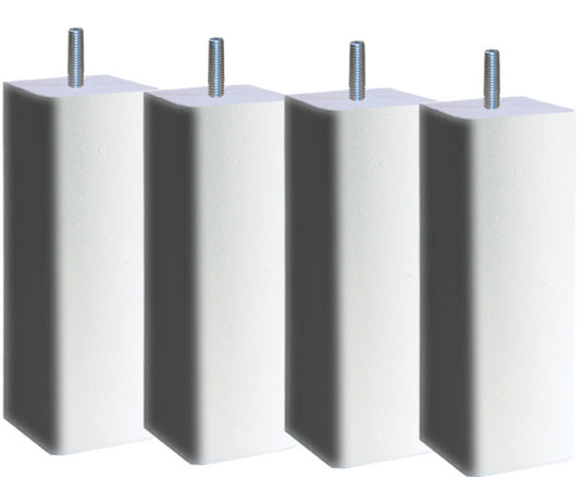 Pied de lit Carré coloris blanc La Boutique Des Proprios