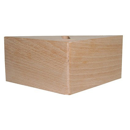 jeu de 4 pieds de lit angle moderne coloris vernis naturel La Boutique Des Proprios